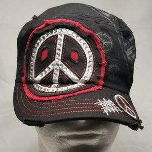 RainBow High Quality Cap with Peace Sign